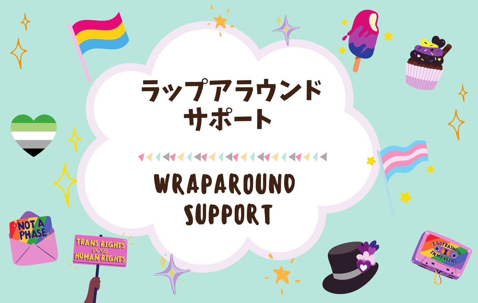 LGBTQ+の子ども・ユースのための、無料相談支援プログラム 『ラップアラウンド・サポート』をスタート。/Pride House Tokyo Legacy has started “Wraparound Support,” the free wellness support program for LGBTQ+ Children and Youth.